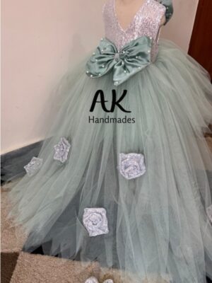 Tail Frock Silver Pistachio