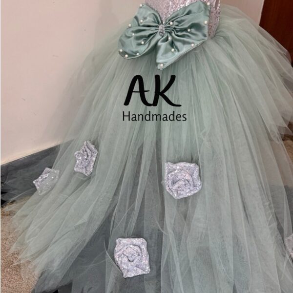Tail Frock Silver Pistachio